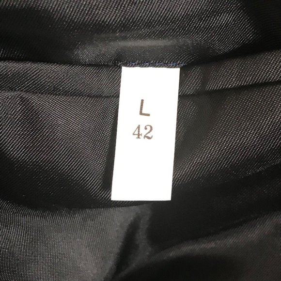 Harry Amies London Savile Row VTG Black Plaid Suit Size 42 Notch Collar 2 Button - Picture 11 of 11